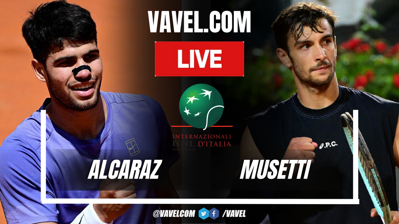 Alcaraz vs Musetti LIVE Score Updates (4-1) | 05/16/2025 🚨